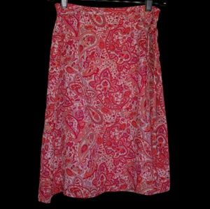 Apostrophe A-Line Midi Skirt